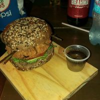 shimeji burger at Escritorio Bar e Lanchonete in Rio De Janeiro