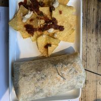 VEGAN SWEET POTATO BURRITO   at Wahaca in Edinburgh