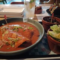mushroom enchiladas at Wahaca in Edinburgh