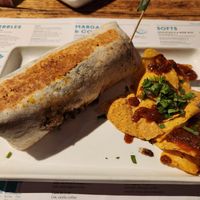 Sweet potato burrito at Wahaca in Edinburgh