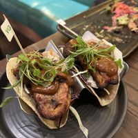 Plantain tacos.  at Wahaca in Edinburgh