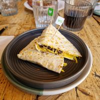 Beans and cheese quesadillas at Wahaca in Edinburgh