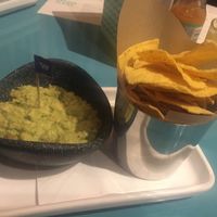 Chips and guac (and a margarita in the background) at Wahaca in Edinburgh