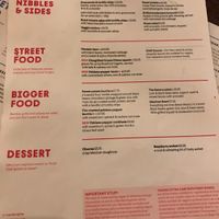 Vegan menu at Wahaca in Edinburgh