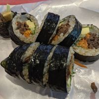 4500won soy meat gimbap at ICN - Robot - T1 in Incheon