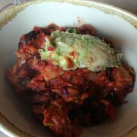 Jackfruit chilli at Redmond's in Glasgow