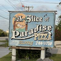 Sign  at A Slice of Paradise in Summerland Key