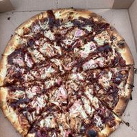 Vegan bbq jackfruit pizza  at A Slice of Paradise in Summerland Key