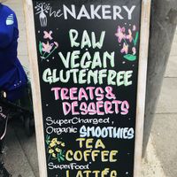 Sign outside  at The Nakery in Liverpool