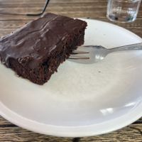 Vegan chocolate cake  at Kaffeerösterei in Sylt