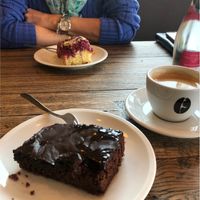 Vegan chocolate cake!  at Kaffeerösterei in Sylt