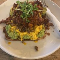 Loaded sourdough at Beetroot Sauvage in Edinburgh