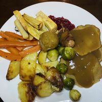 Seitan roast at Beetroot Sauvage in Edinburgh