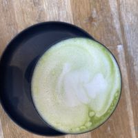 Matcha latte  at Serenity Now in Glasgow