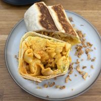 Buffalo chicken Mac wrap  at Serenity Now in Glasgow