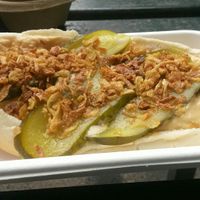 Cheese dog at Shoe Tree Cafe in Newcastle Upon Tyne