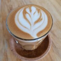 Oat flat white at Shoe Tree Cafe in Newcastle Upon Tyne