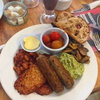 Big Vegan Breakfast  at Shoe Tree Cafe in Newcastle Upon Tyne
