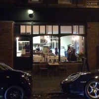 The cafe at night! at Essential Vegan @ Ten to One Bar in North London