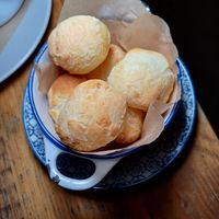 Brazilian Cheese Bread  at Essential Vegan @ Ten to One Bar in North London