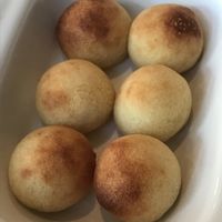 Brazilian cheese balls. Vegan and gluten free.  at Essential Vegan @ Ten to One Bar in North London