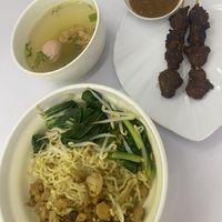 Bakmi keriting and Satay  at Satu Dunia Satu Cinta - Jalan A1 in Jakarta