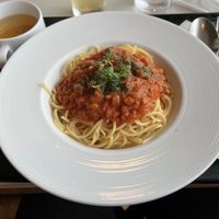 Vegan meat pasta  at Kaikoan Restaurant - Hasedera Temple in Kamakura