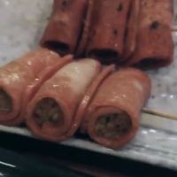 vegetarian ham with spinach ...normal...? lol at Zen House 禅舍 in Kuala Lumpur