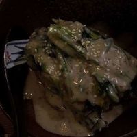 Cool spinach with sesame sauce! NICE at Zen House 禅舍 in Kuala Lumpur