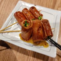 Asparagus wrapped with ham at Zen House 禅舍 in Kuala Lumpur