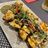 King oyster mushrooms  at Giggling Squid in Warwick