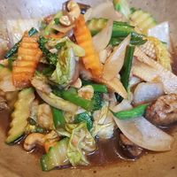 Cashew stir fry at Giggling Squid in Warwick