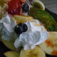 Pandan pancakes at Forrest Bistro in Prague