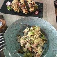 Risotto and flatbread at Forrest Bistro in Prague