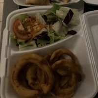 vegan onion rings   at Ganesha Restaurant - East in Stuttgart