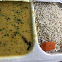 yellow curry with lentils and rice  at Ganesha Restaurant - East in Stuttgart