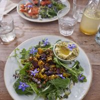Roasted Beetroot Salad  at The Copper Spoon in Marazion