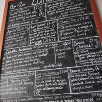 Menu example  at The Copper Spoon in Marazion