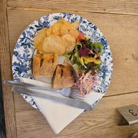 Vegan champignon Pastry with optional salad (9£) at Cafe Calluna in Pitlochry