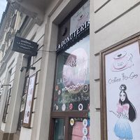 Outside  at La Donuteria in Bratislava