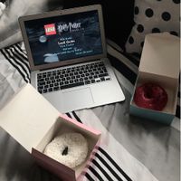 Coconut and Raspberry flavours  at La Donuteria in Bratislava