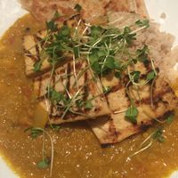 Vegan tofu steak dinner at Big Feast Bistro in Maple Ridge