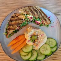 Panini with Hummus at Cafe Nutrients in Naples