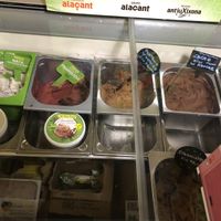 Sugar free ice cream ( don’t recommend it, has really odd taste and flavor)  at Vegan Bombon in Alicante