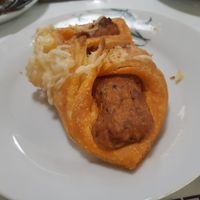 Hojaldre de sobrasada at Vegan Bombon in Alicante