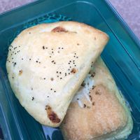 savory stuffed baked goods  at Vegan Bombon in Alicante