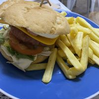 Bacon and cheese burger   at Vegan Bombon in Alicante