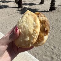 Cheese & onion empanadas   at Vegan Bombon in Alicante