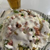 Caesar salad - little bit too much sauce   at Vegan Bombon in Alicante