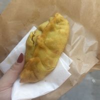 Vegan empanada  at Vegan Bombon in Alicante